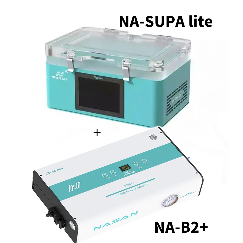 Nasan NA-SUPA lite MINI Vacuum Laminate Machine Na-b2+ Bubble Remover for Flat Curved Touch LCD Screen 7inch Phone Repair