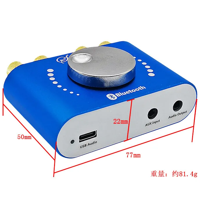DIY audio modified power amplifier board with Bluetooth DC12V stereo binaural speaker main board with front tone module