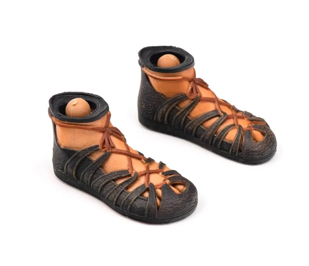 

1/6 HHMODEL HAOYUTOYS HH18060 Imperial Prince Toys Model Solid Shoe Boots PVC Material with Foot Connector For 12" Doll Figure