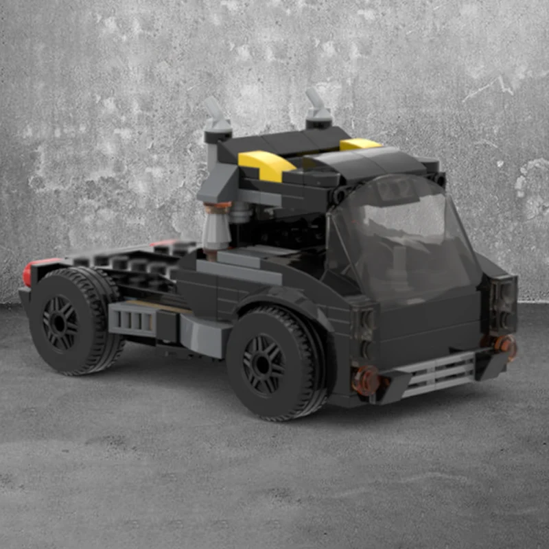 Modèle de voiture de course de vitesse, briques de construction MOC, camion de Transport classique, technologie modulaire, cadeaux de vacances pour enfants, jouets à assembler, costume