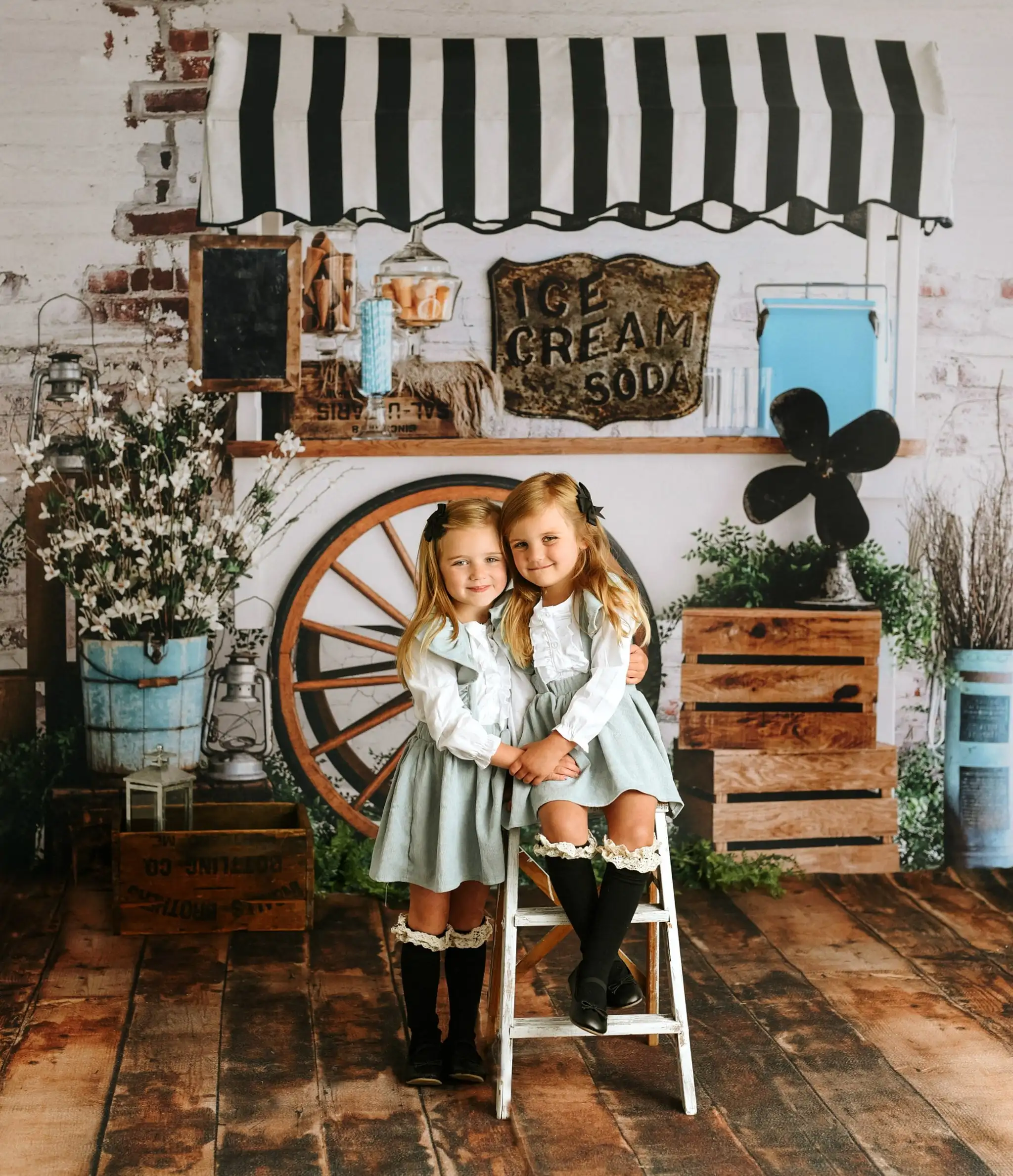 كريم صودا الأحلام الخلفيات للأطفال والكبار ، كعكة سحق الدعائم ، عيد ميلاد التصوير الفوتوغرافي ، الآيس كريم العربة الخلفية #4