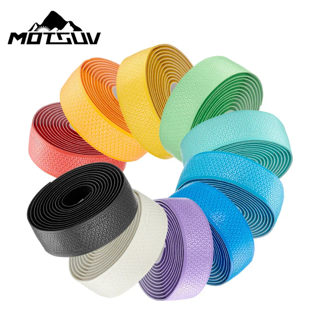 3D Pattern Road Bike Handlebar Tape Anti Slip Silica Gel Handlebar Tape Shock Absorption Cycling Bar Tape Fishing Rod Racket