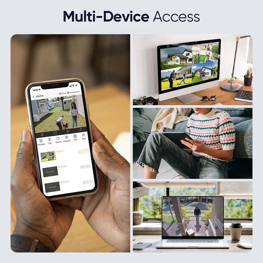 SANNCE 3MP IR Network Bullet Camera 4mm Lens Audio Input S+265 Compression Smart IR 3D DNR DWDR Built-In Mic POE NVR Support