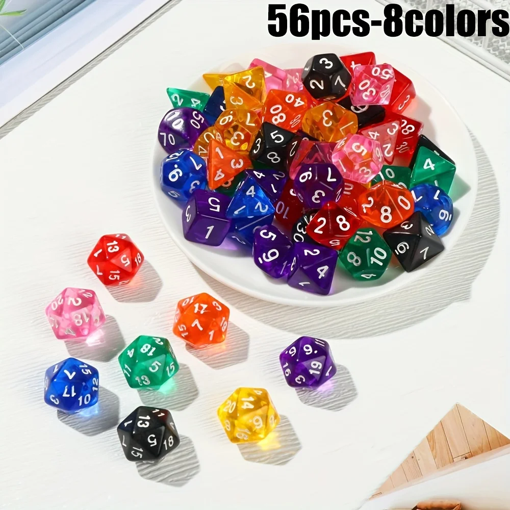 conjunto-de-56-pecas-de-dados-poliedricos-transparentes-em-8-cores-para-jogos-de-tabuleiro-jogos-de-cartas-e-acessorios-para-jogos-de-matematica