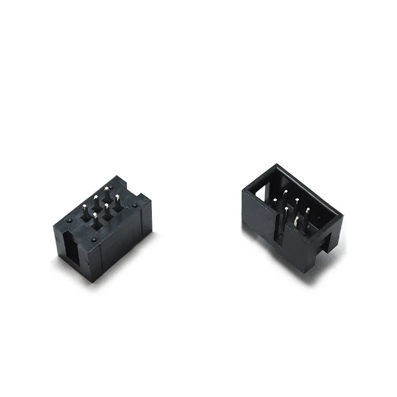 DC3 6P 8P 10P 14P 16P 20P 26P 30P 34P 40P 50P 2.54mm .Socket Header Connector ISP Male Double-spaced Straight IDCJTAG Socket Box