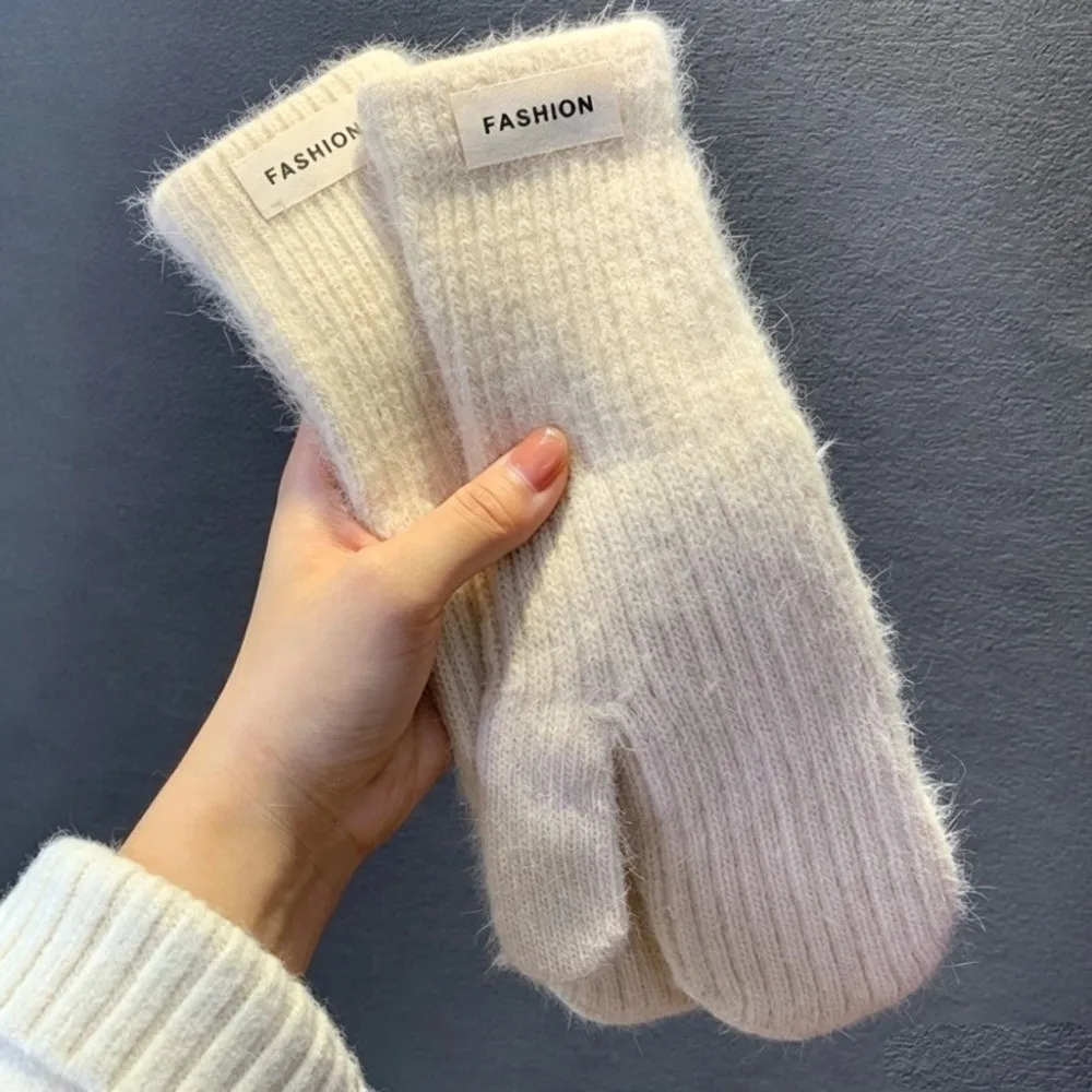 Material Winter Warm Mittens Soft Fabric Thick Thermal Thermal Gloves Winter Warmth 1 Pair Pack Cold Weather Gloves Driving