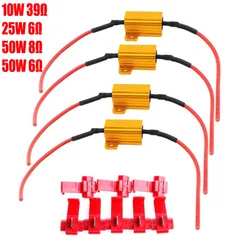 2Pcs Car LED Canbus Decoder 25W 25Ohm Load For Automobile Turn Signal Lantern License Plate Lamp Resistors Resistance