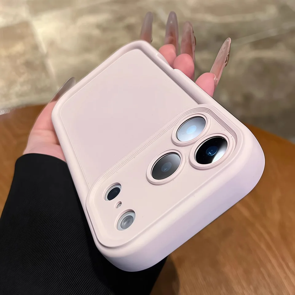 Funda de silicona de lujo en colores candy para iPhone 17 Air 16 15 14 13 12 11 Pro Max Plus con parachoques a prueba de golpes 6
