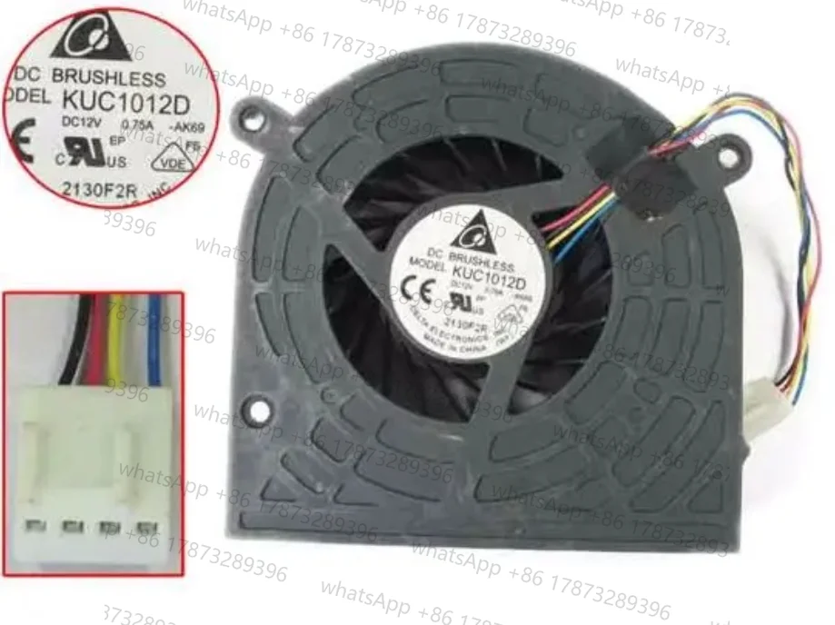 KUC1012D AK69 Серверный охлаждающий вентилятор постоянного тока 12 В 0,75 А 4-проводной