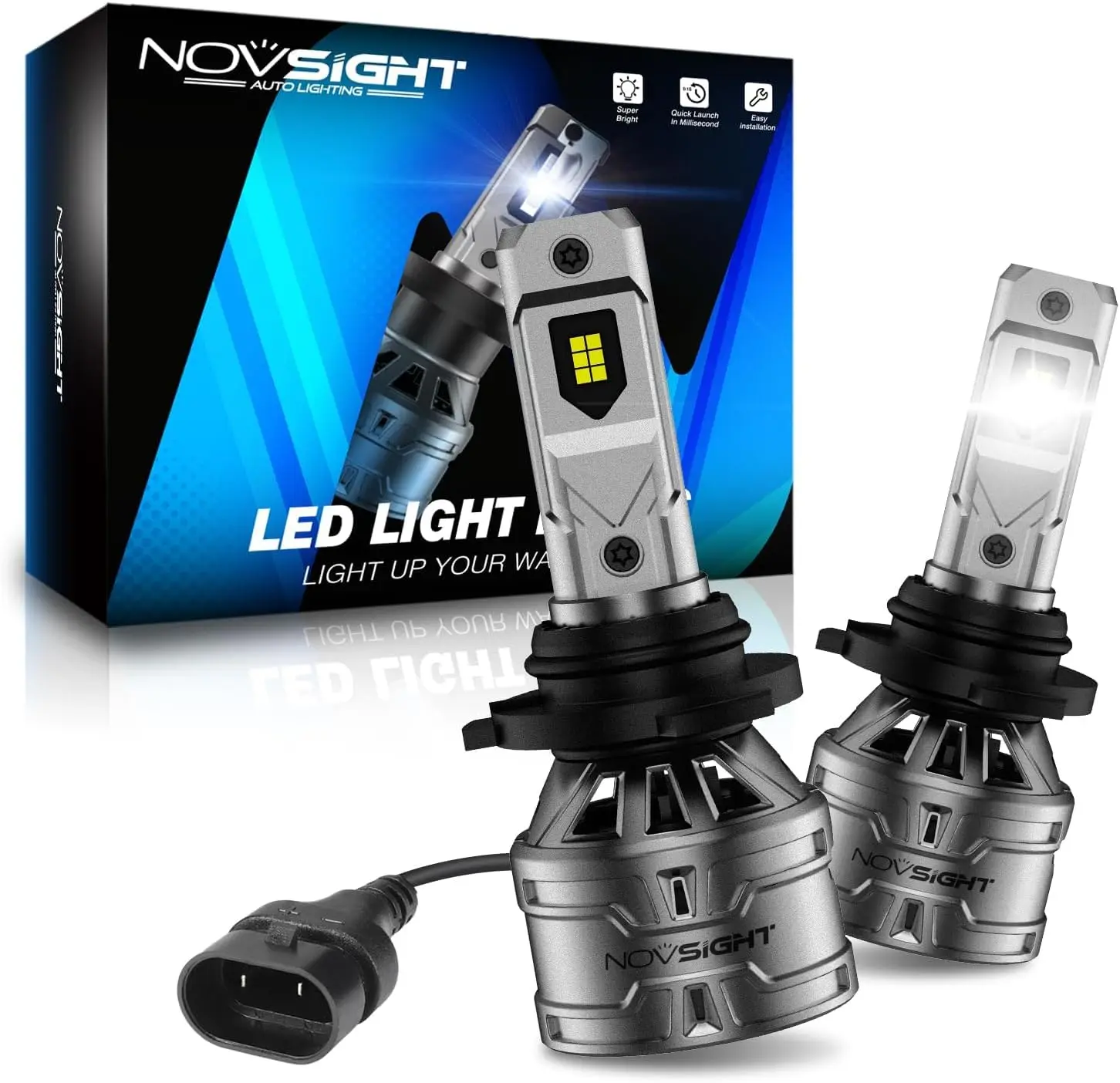 

Лампы противотуманных фар H10 6500K 60W 13000LM, Plug & Play, водонепроницаемость IP68, упаковка из 2 шт.