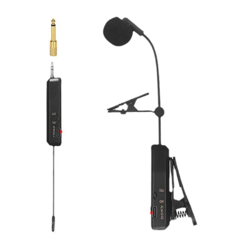 -[A51I Digital]Wireless Saxophone Microphone System Mic Receiver Transmitter Instrument Microphone 1 Microphone