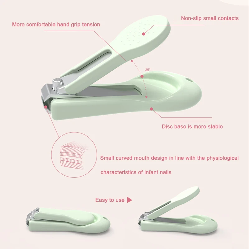 Baby Nail Scissor Baby Nail Care Tool Set Kid Safe Portable Nail Clipper Trimmer File Tweezer With Box Children Manicure Kit