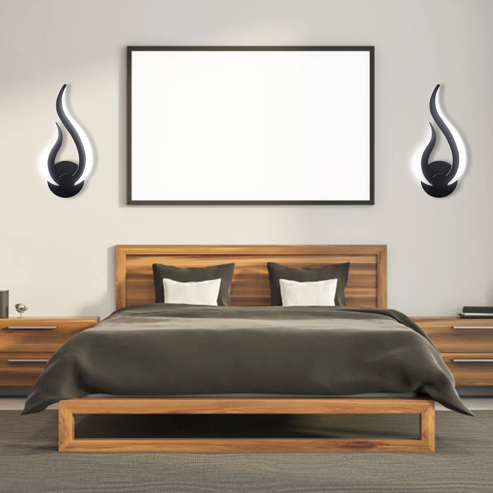 2Pack Plug In Moderne Schans Led Wandlamp 2 In 1 Up Down Lamp Binnenverlichting