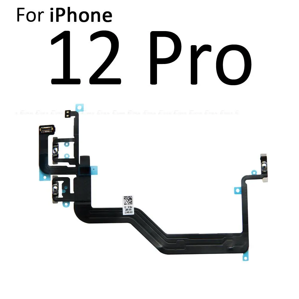 Mute Switch Power Key Ribbon For iPhone 13 12 mini 12 11 Pro Max Volume Button Control Flex Cable