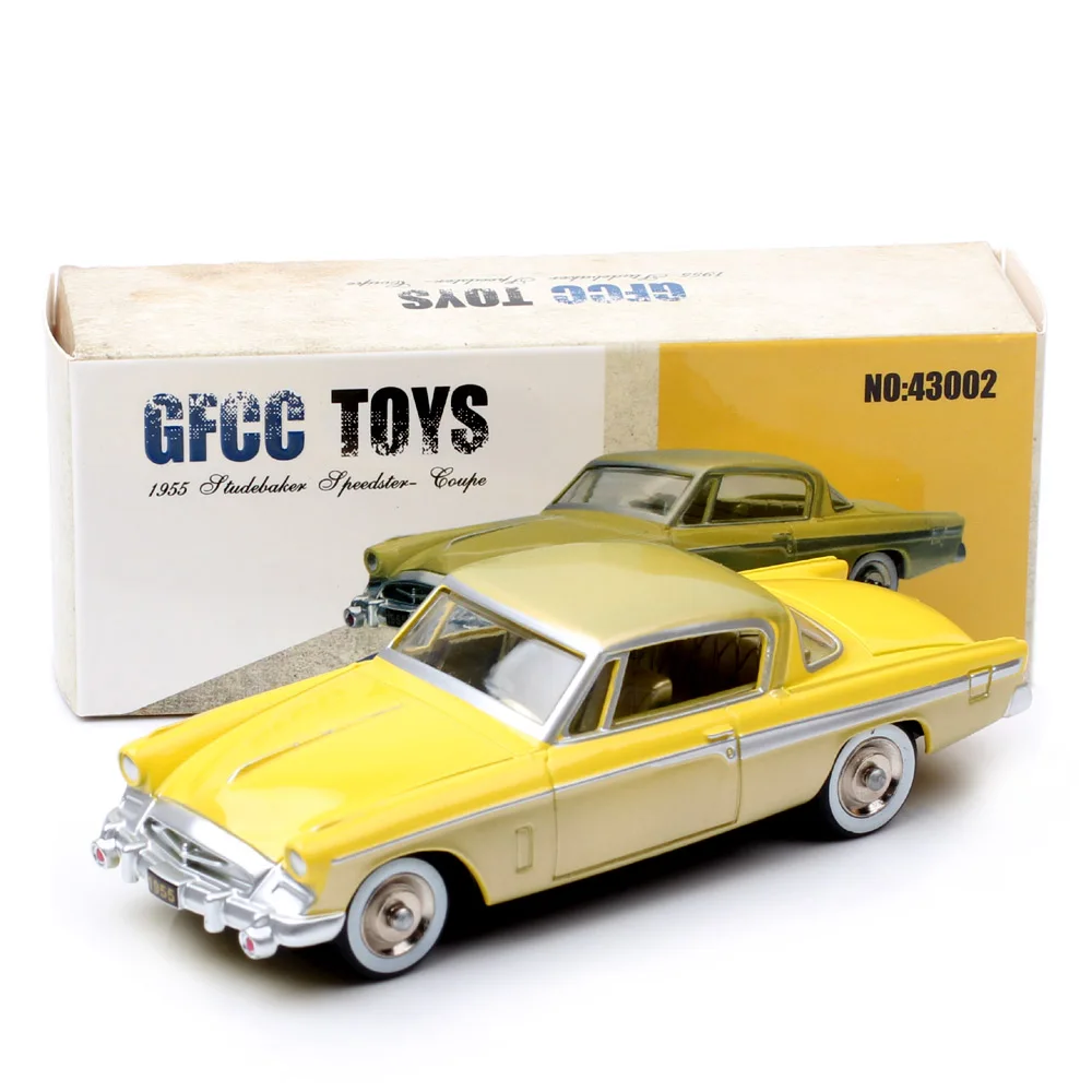 

GFCC, масштаб 1:43, 1963, Studebaker Speedster Coupe, президентская модель автомобиля, металлические литые под давлением и игрушечные транспортные средства, коллекционные миниатюры