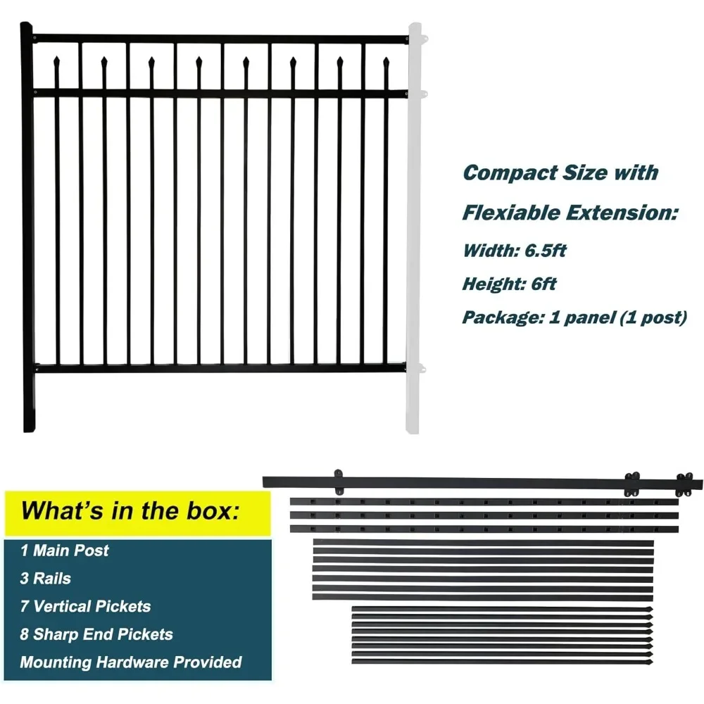 Decorative Fence DIY Installation for Outdoor Garden Fence Incl. a Fence Post Freight Free Storage Shed Privacy Border Fences