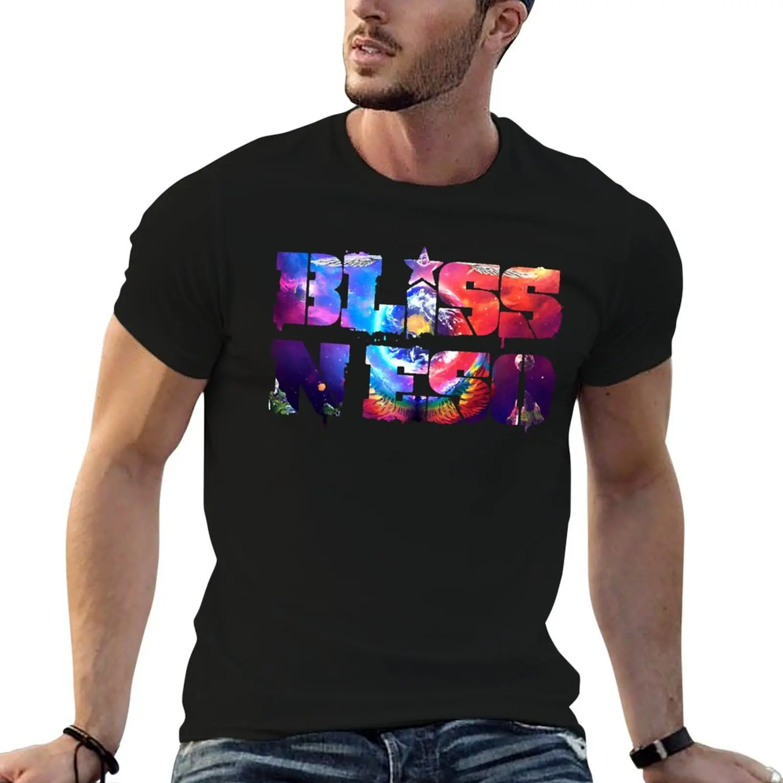 Bliss n eso circus in the sky t-shirt classique confortable à manches courtes pour l'entraînement