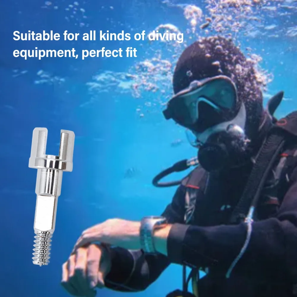 Durable Stainless Steel Diving Valve Shaft Rust Resistance Dive Tank Valve Stem Heavy Duty Valve Stem Underwater Use