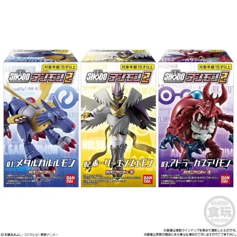 Original Bandai Figures Digimon Adventure War Greymon Zudomon Omegamon Holy Angemon Angewomon Metal Garurumon Lilimon Box Toys