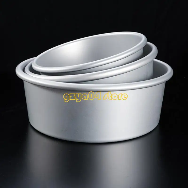 K3KD Cookie Cake Pans with Removable Bottom Aluminum Round NonStick Cake Mold Round Cake Tins Bakewares Enduring