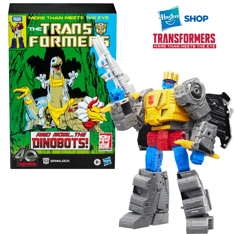 Hasbro-Figurine d'action TransDevices Sir Ations Comic Edition, modèle à collectionner Grimlock, cadeau d'anniversaire pour garçon, original, nouveau, en stock