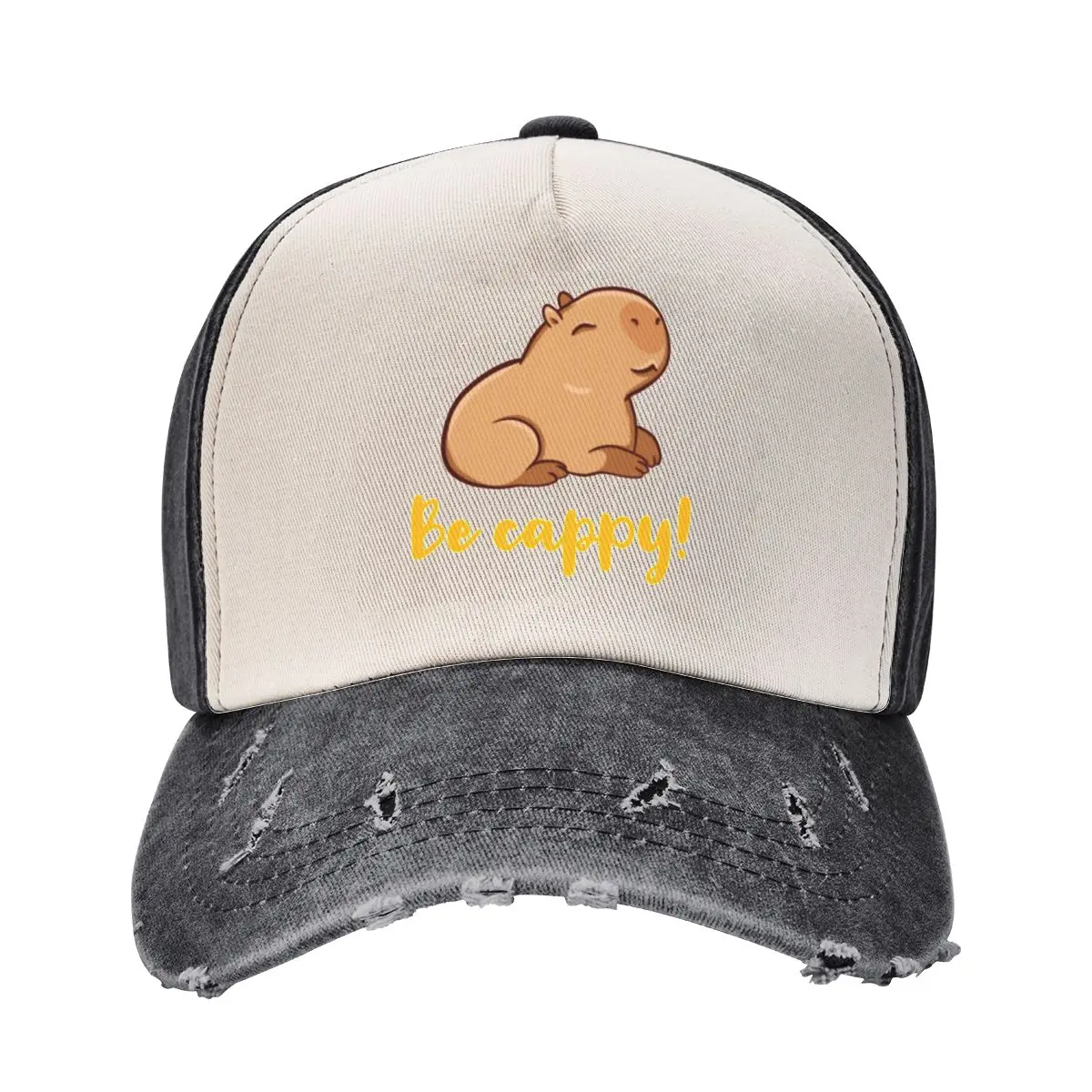 Cute Capybara, be cappy! Like a capybara, capy Baseball Cap Horse Hat Kids Hat For Girls Men's