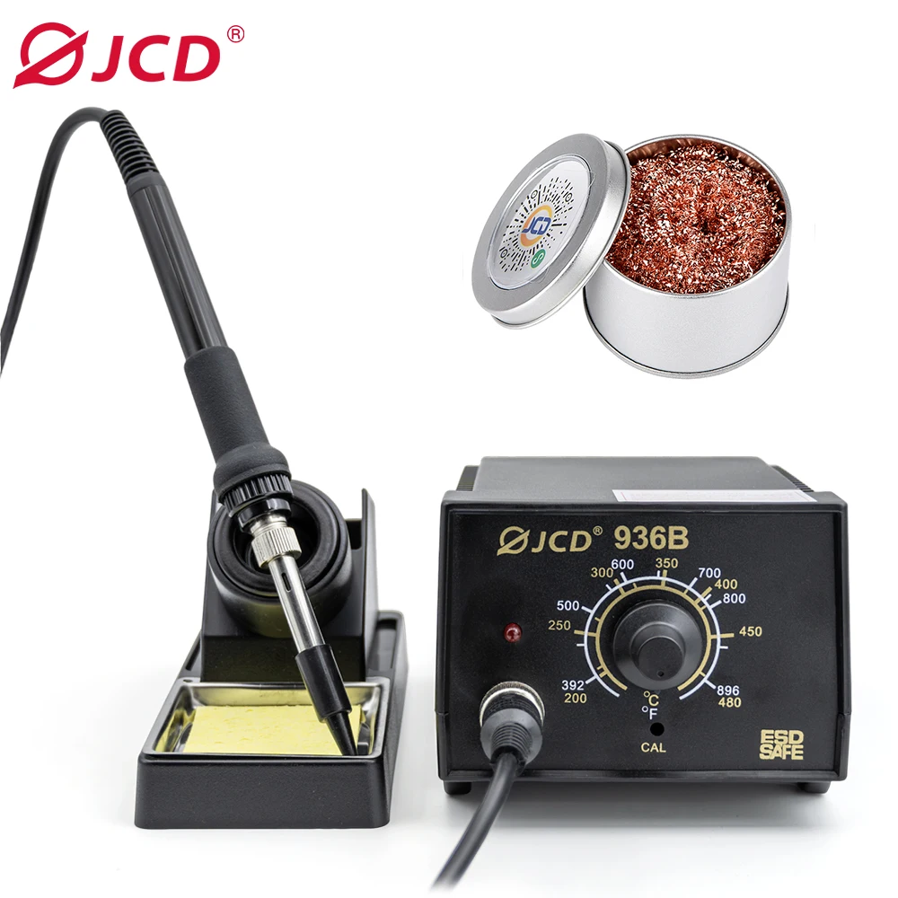 JCD Repaid Heating Soldering Iron Staion Compatibled Solder Iron Handle Electronic Welding Rework Station 936B-GSQ01