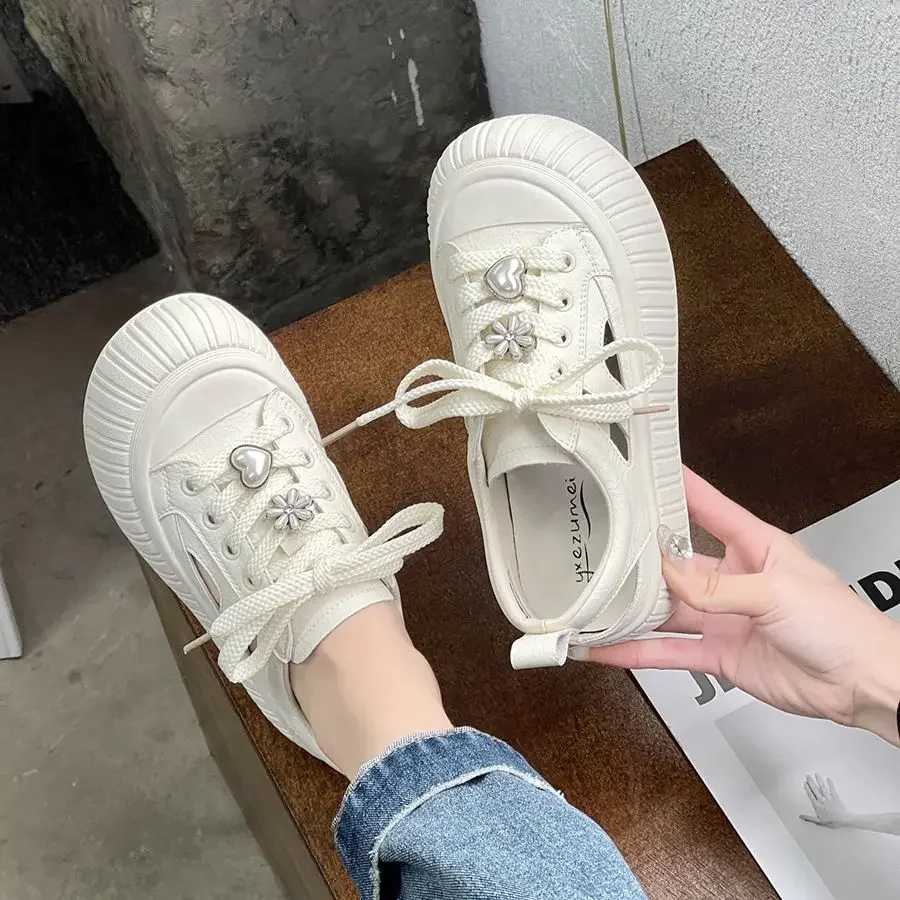 

Hollow Breathable Shoes for Women Comfortable and Elegant Light Designer Luxury Original Deals Stylish 39 Woman Footwear On Sale