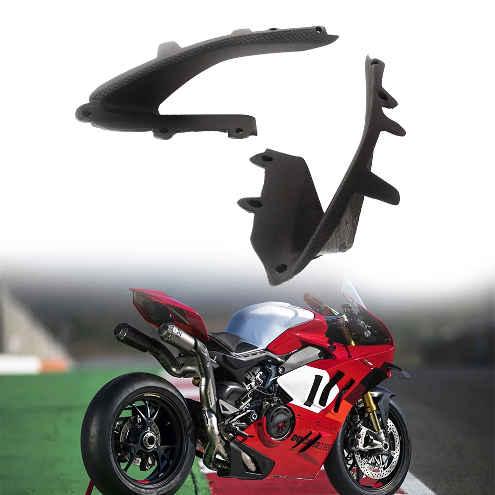 For Ducati Panigale V4 2023 2024 100% Carbon Fiber Side Panels Side Fairings Front Side Cover Plate Motorcycle Modification