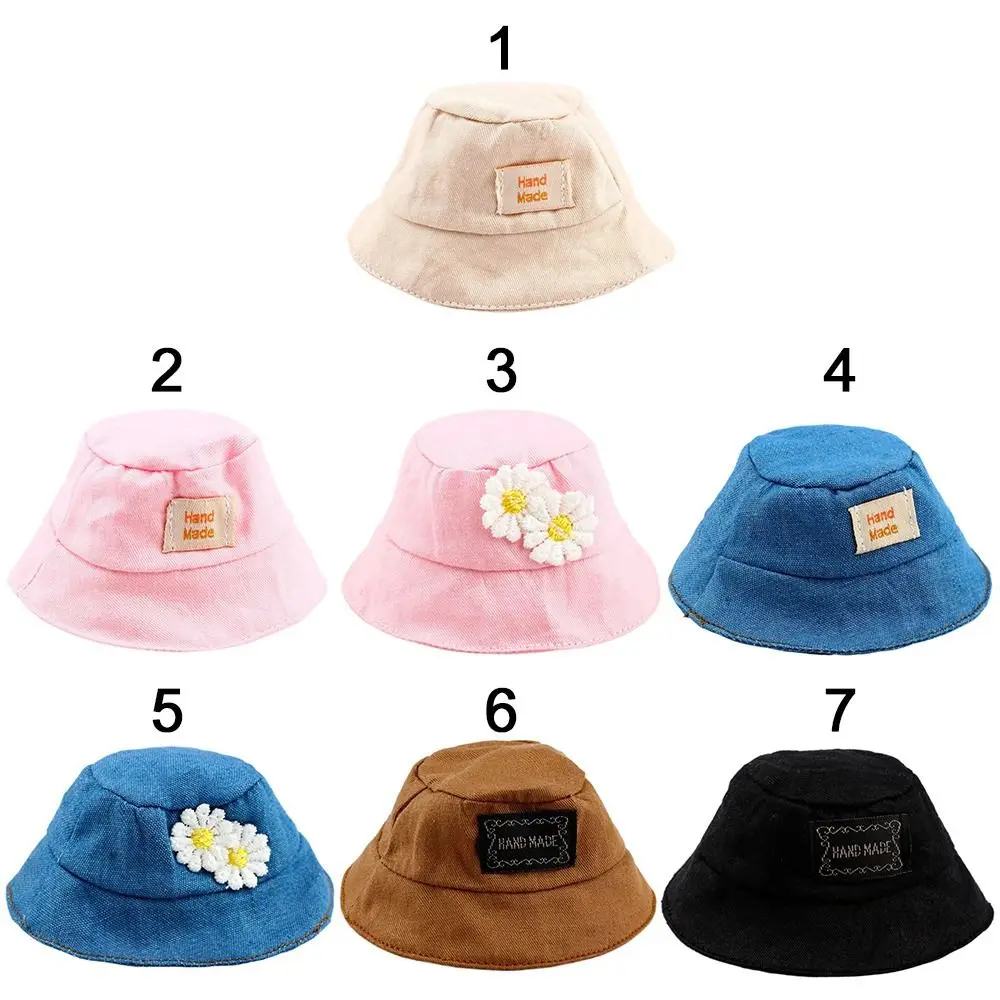 Bonnets pour poupées BJD 1/12, chapeau couleur bonbon, Animal mignon, chapeau décontracté pour 1/11 OB11, accessoires de tête de poupée en peluche, chapeau de pêcheur