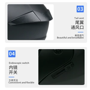 Duplo Dual Lens motocicleta capacete, Capacetes integrais, Downhill Racing, Motocicletas 10 principais vendas capacetes importados - №3