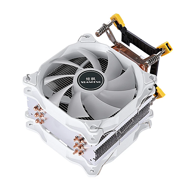 PC Radiator Air-cooled 120mm 4/6 Tower style Heat Pipe Efficient CPU Cooler Fan Installing LGA775 115x 1200 1700 1356 i3 i5 i7