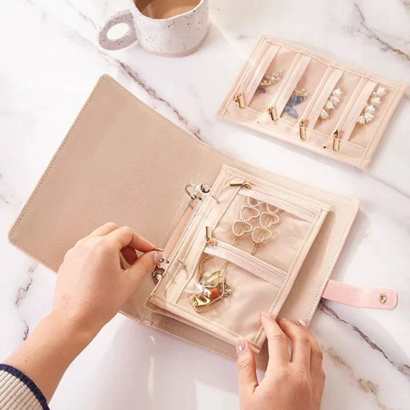 

Кожаная сумка для ювелирных изделий, роскошные пылезащитные сумки для хранения колец, дорожные портативные ожерелья, демонстрационная упаковка, упаковочные материалы для ювелирных изделий