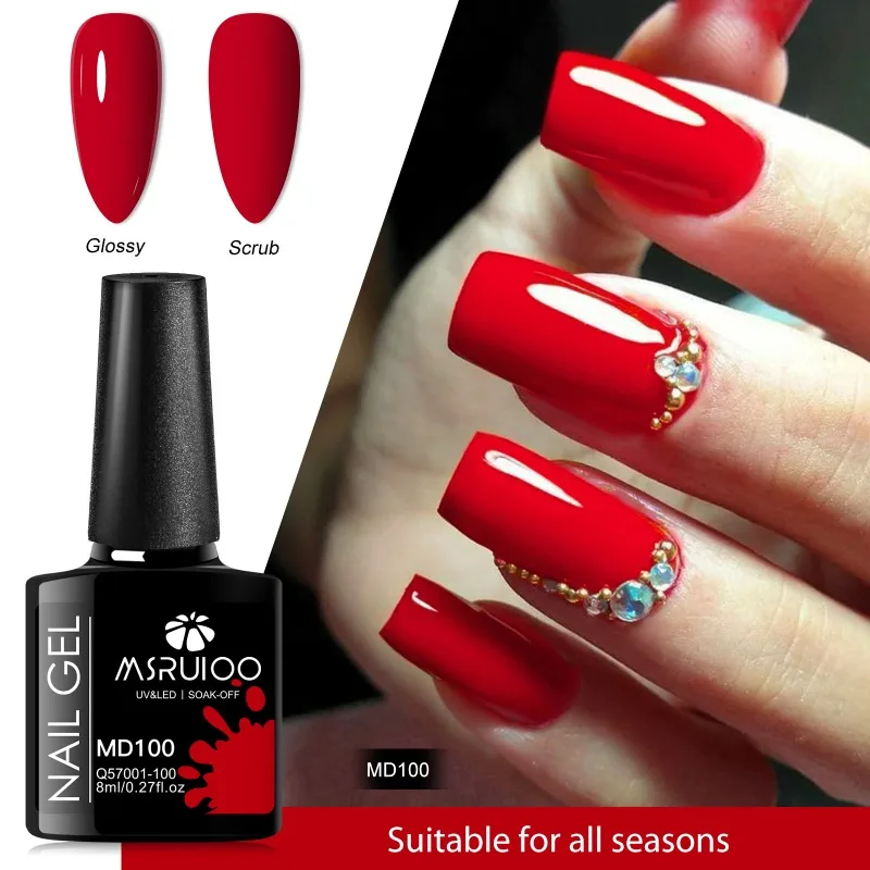 6/8pcs 8ml Red Brown Gel Nail Polish Set Long Lasting Soak Off UV LED Gel for Manicure DIY Nail Supplies Painting Gel Nails Art