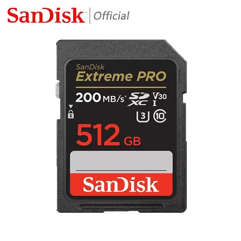 SanDisk Extreme Pro SD Card 128GB 64GB 32GB 512GB 256G 1TB SD 128gb Flash Memory Card SD U3 4K V30 Cards SDXC SDHC for Camera