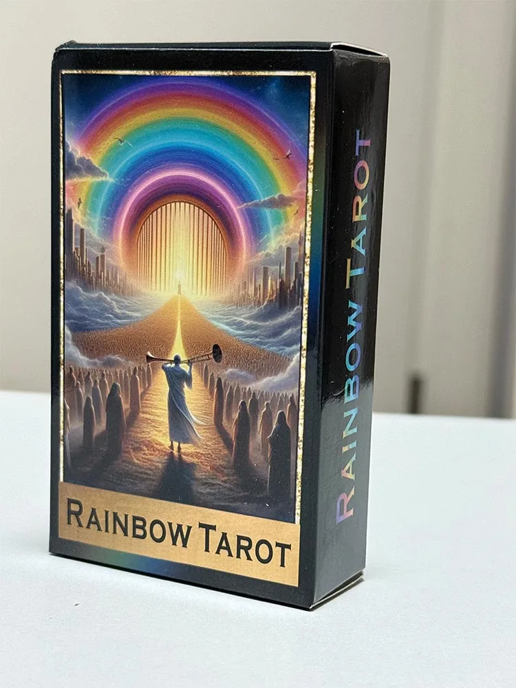 Rainbow Tarot Cards A 78 Deck Colorful Tarot Oracle Cards Illustration Divination Wisdom Oracle Cards for Beginners