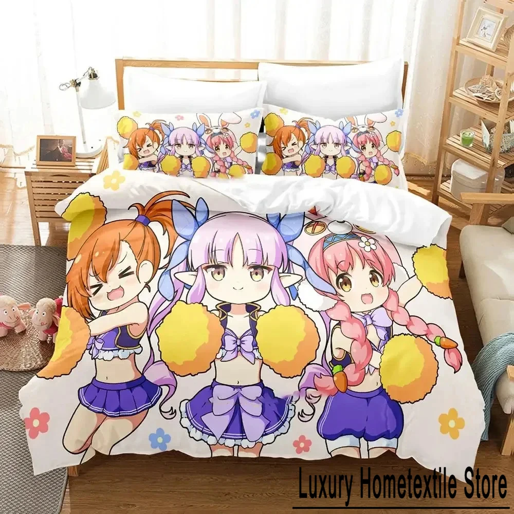 

Anime Game Princess Connect! ReDive Bedding Set Duvet Cover Bed Set Quilt Cover Pillowcase Comforter king Queen Size Boys Adult