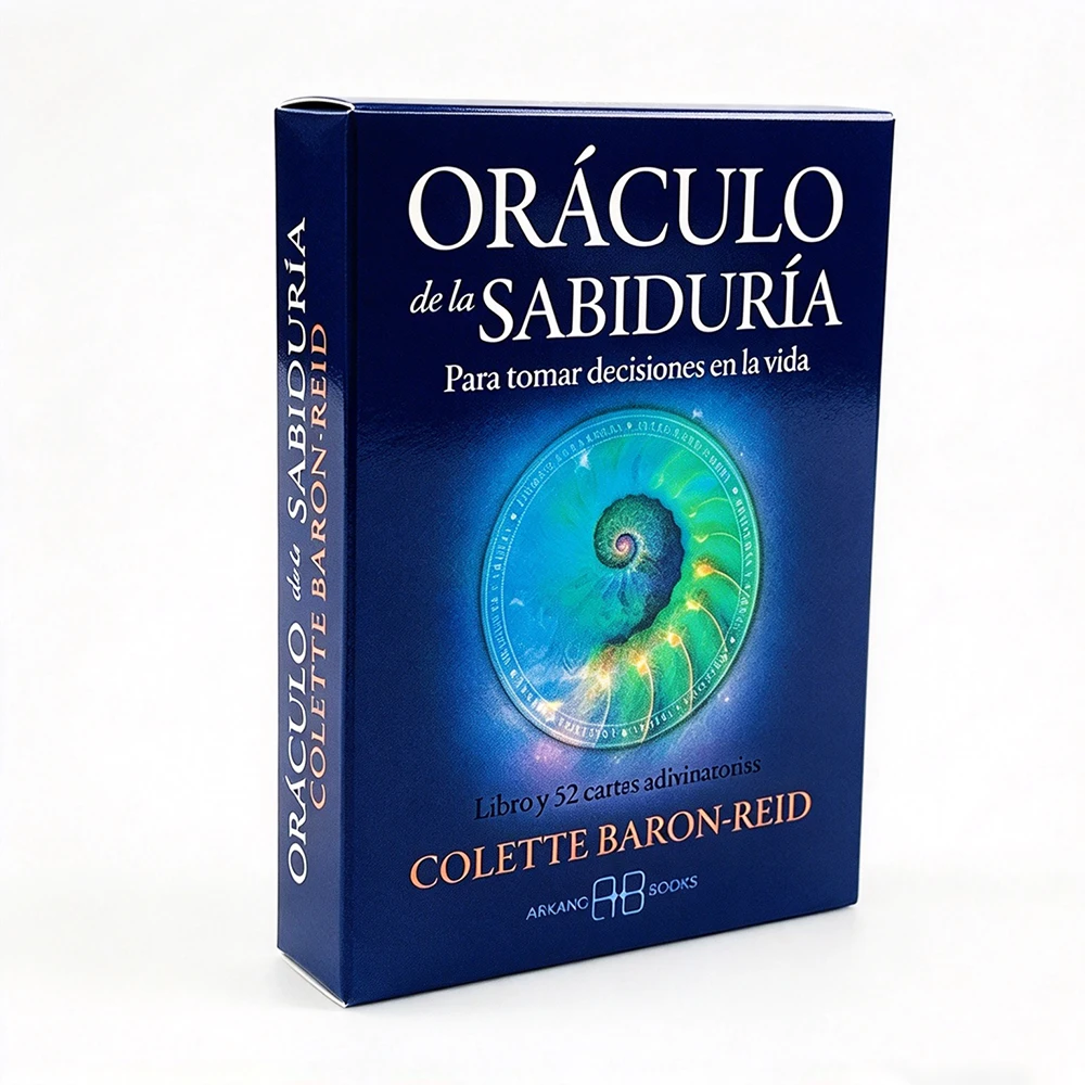 Oráculo De La Sabiduría Oracle Cards 52-Card Spanish Version Divination Cards for Life Decision Spiritual Meditation Board Game