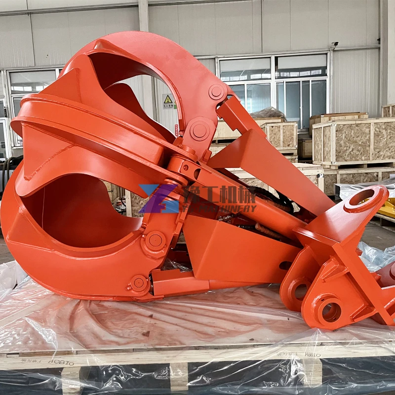 Yugong Hydraulic Scrap Metal Grapple Attachment Orange Peel Grab Bucket Grabber for Excavators Cranes 20 ton to 30 ton