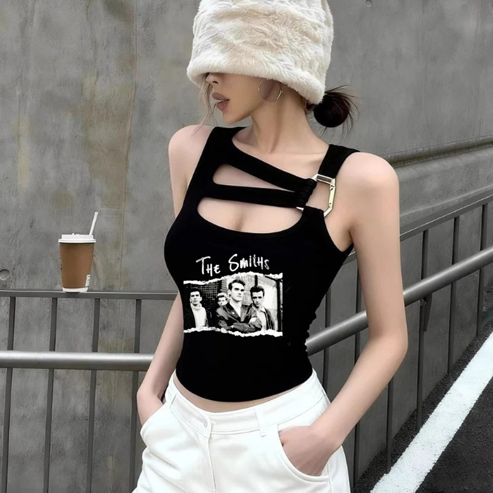 the Smiths crop top teen alternative  manga baddie streetwear korean fashion shirt clearance sales graphic goth anime grunge