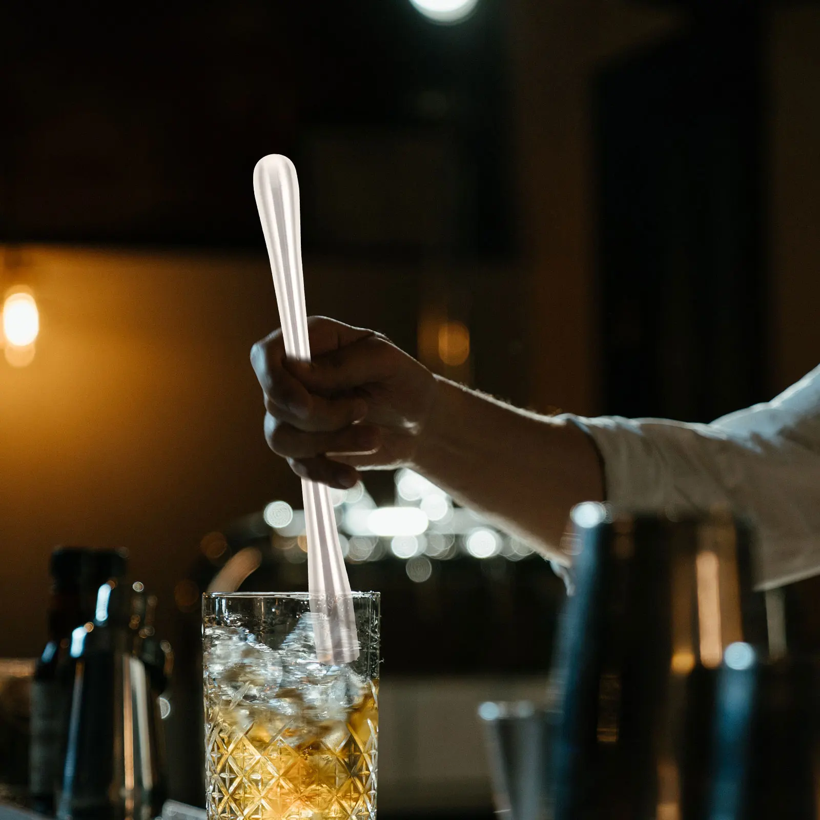 

Stainless Steel Ice Muddler Popsicles Swizzle Sticks Lemon Pressing Rod Grinding Stick Cocktail Bar Tool Drinks Hammer