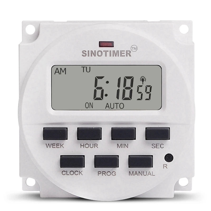 

Hot 10X SINOTIMER TM618SH-1 1 Second Weekly Programmable Digital Timer Automatically Turn On Off Microcomputer Time Relay