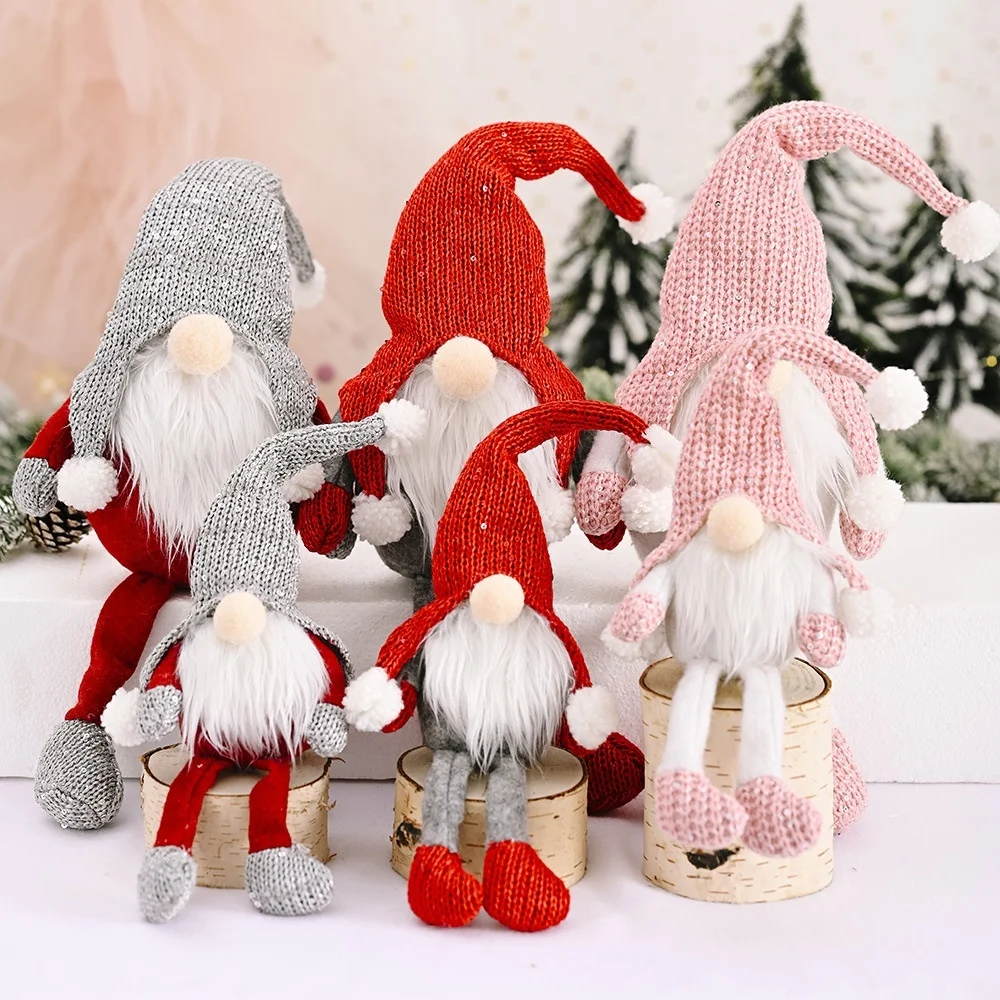 

Christmas Decoration Forest Oldman Hanging Legs Ornaments Faceless Doll