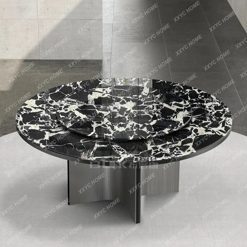 C   Natural Luxury Stone Dining Table Modern Simplicity