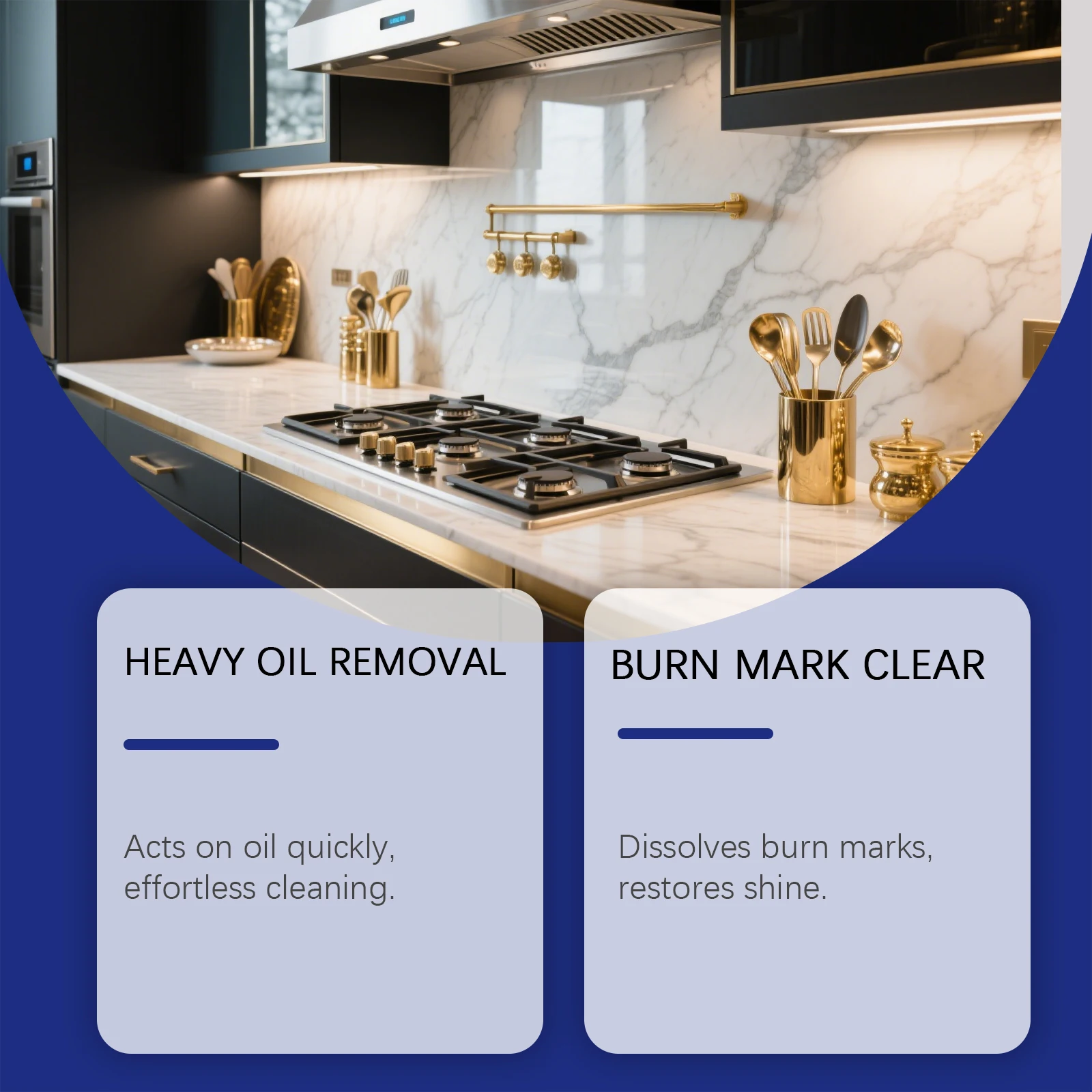Kitchen Cleaning Powder Burn Mark Remover Stainless Steel Polish Multipurpose Cookware Cleaner Deep Degreaser 100g Cookware Care view 4