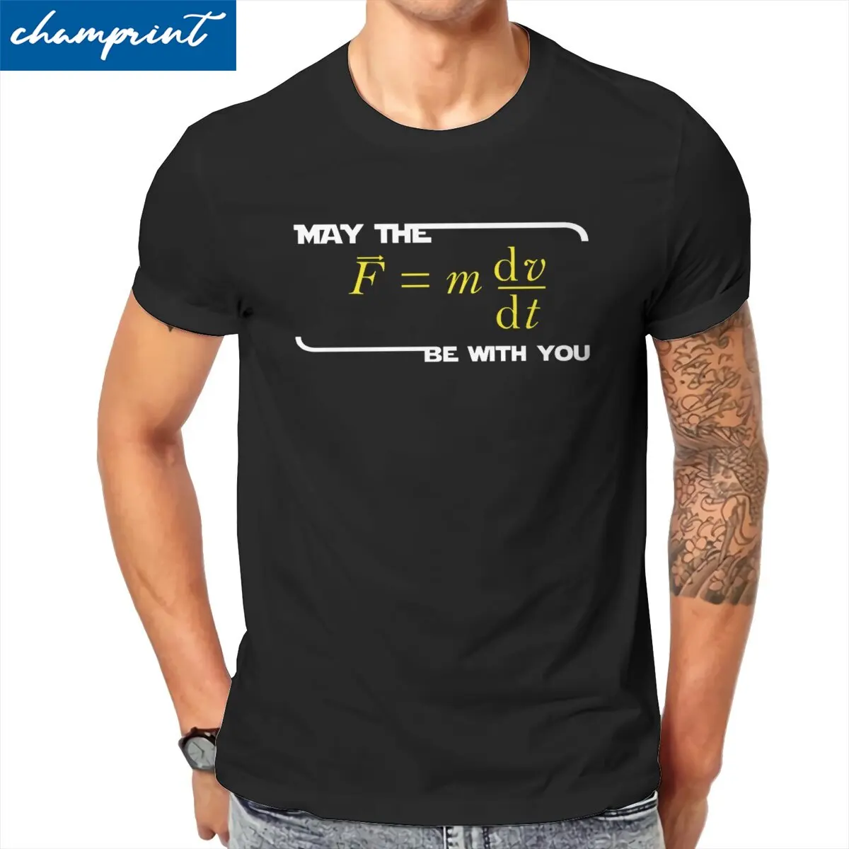 Math Equation  T Shirts for Men Cotton Cool T-Shirt Round Neck Science Tees Short Sleeve Clothing Gift Idea