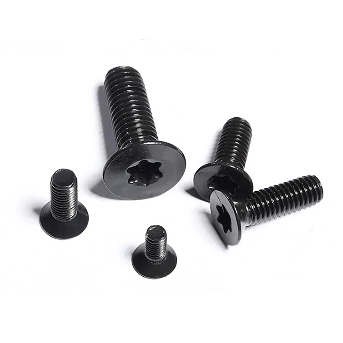 M1.6 M2 M2.5 M3 M4 Black A2-70 304 Stainless Steel Torx Head Flat Countersunk Screw Six Lobe Bolt