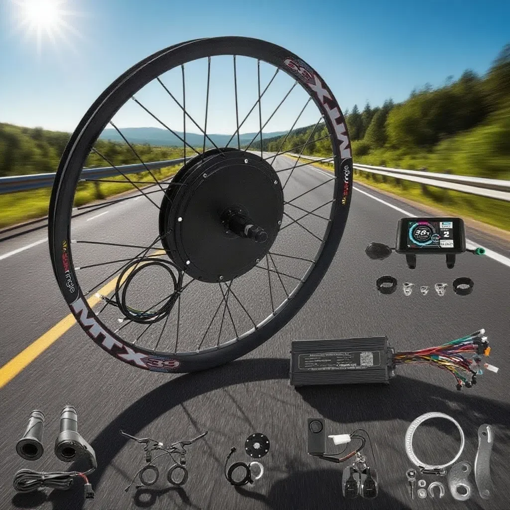 

Ebike 1500W MTX39 Rim Conversion Kit 48V-72V Rear Motor Wheel 20'' 24" 26" 27.5" 29"