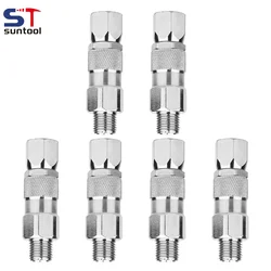 Suntool Airless Spray Swivel Joint 1/4-Inch High Pressure Painting Supplies Airless Spray Whip Hose Swive 1/3/6pcs Airbrush Gun