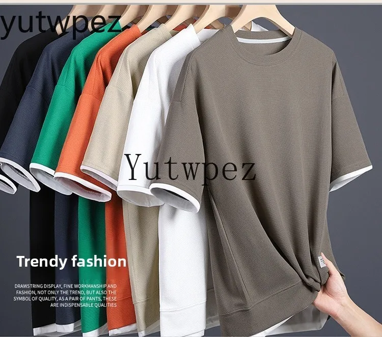 New Arrival Short Sleeve T-shirt + 5-inch Shorts Basketball Outfit Running Fitness Casual Pants Mens Tracksuit Summer Sports Set